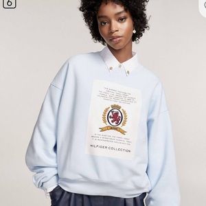 Tommy Hilfiger Baby Blue Collection Crest Embroidered Crewneck Sweatshirt